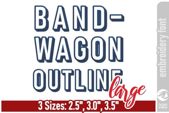 Bandwagon Outline Embroidery Font - L: A Guide to Bold, Dimensional Lettering