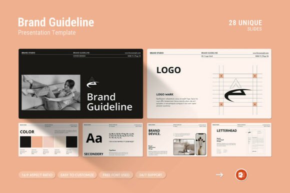 Brand Guideline PowerPoint Template: Elevating Visual Identity Presentations