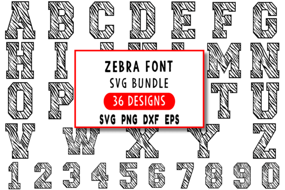 Bring Safari Style to Your Projects with Zebra Font SVG Bundle