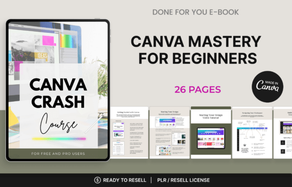 Canva Mastery for Beginners: Design & Sell with PLR