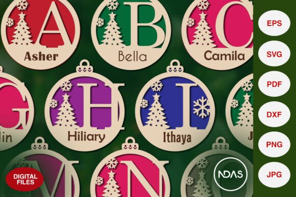 Creating Personalized Holiday Decor with A to Z Alphabet Set Christmas Tree SVG