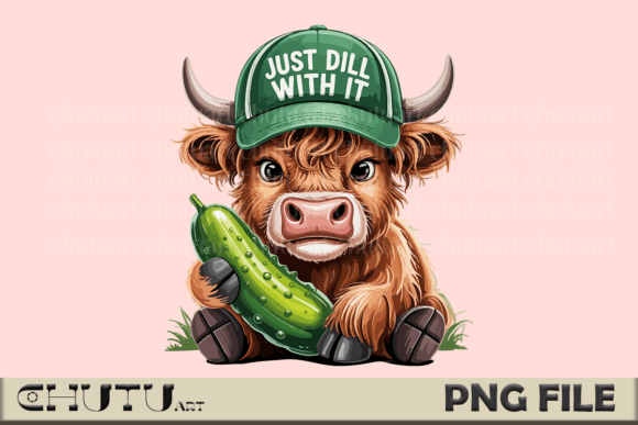 Dill Cow PNG: Funny Pickle Hat Design Guide