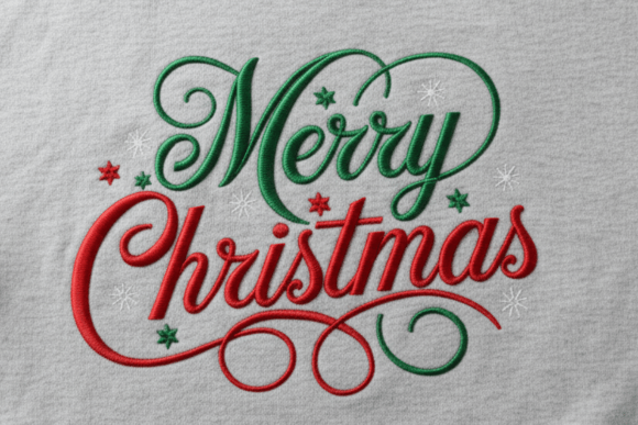 Elevating Holiday Craftsmanship with Vintage Style Merry Christmas Embroidery Files