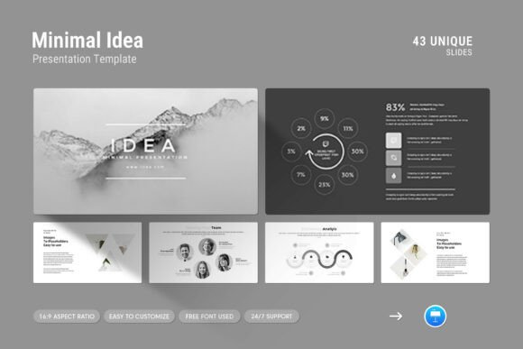 Elevating Professional Presentations with the Minimal Idea Keynote Template