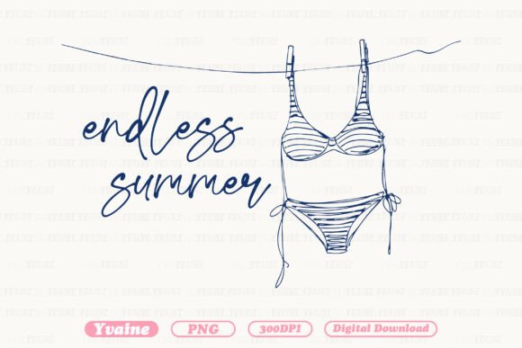 Evaluating the Summer PNG Bikini Doodle Endless Summer for Creative Projects