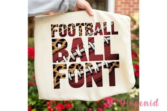 Football Leopard Print Font PNG for Creative Projects