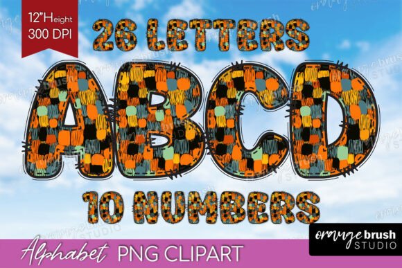 Halloween Doodle Alphabet Clipart: Creative Design Inspiration