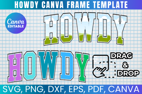 Howdy Canva Frame Template: Integrating Western Aesthetics into Digital Workflows