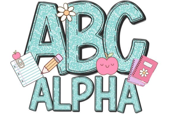 Pastel Composition Notebook Letters PNG: Creative Applications for Digital Design
