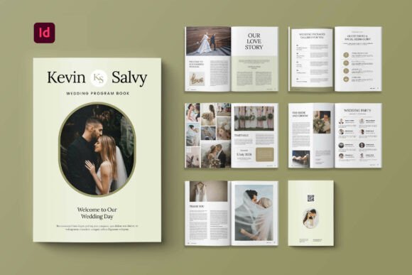 Program Book Wedding Magazine: A Versatile Design Template for Print Projects