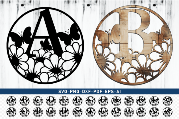 Round Flower Monogram Letters Font SVG: A Practical Design Resource