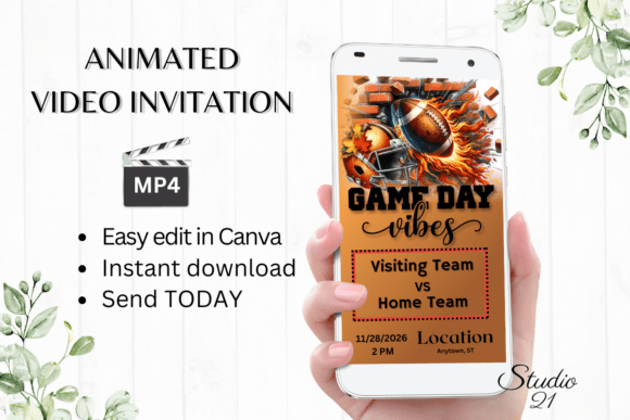 Smartphone Football Inviation: Easy Digital Party Planning