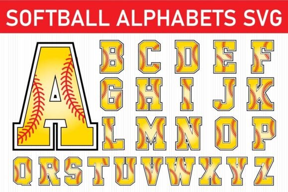 Softball Letters and Numbers SVG Bundle Guide