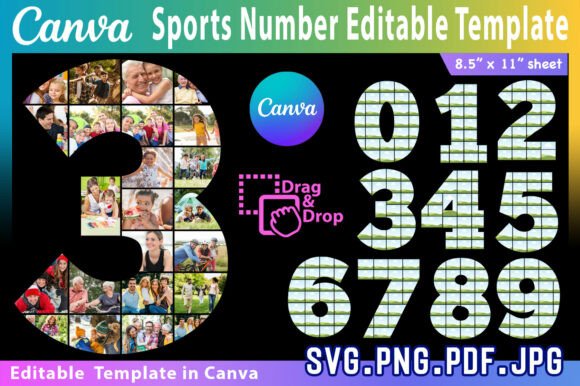 Sports Number Canva Photo Collage: A Practical Guide to Customizable Team Graphics