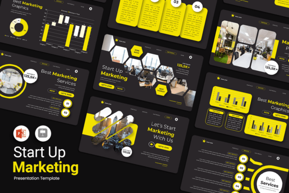 Start Up Marketing - PowerPoint Template: A Modern Tool for Impactful Presentations