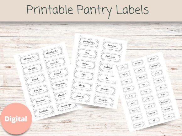 Strategic Implementation of Printable Pantry Labels 1 for Functional Kitchen Organization