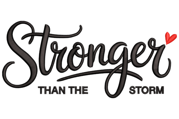 Stronger Than the Storm: Integrating Motivational Embroidery into Creative and Personal Workflows