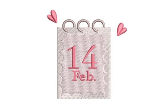 Valentine’s Day Calendar Embroidery Design: A Creative Asset for Modern Designers