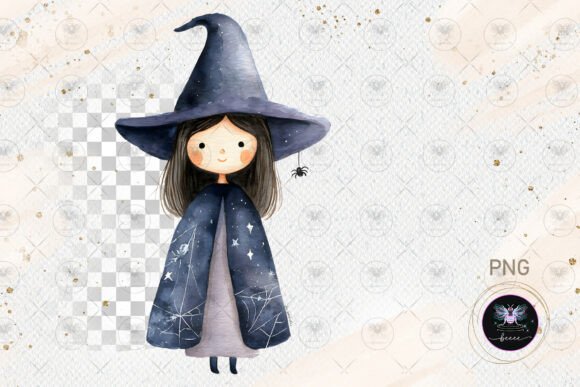 Whimsical Witch Sweet Little Pumpkin PNG Collection